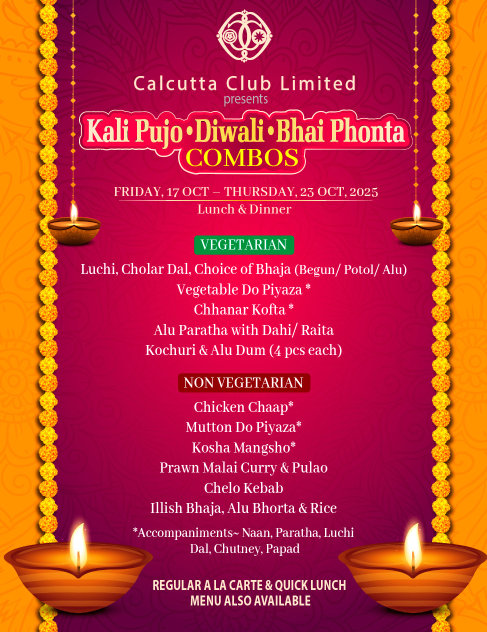 KALO PUJO - DIWALI - BHAI PHONTA COMBOS