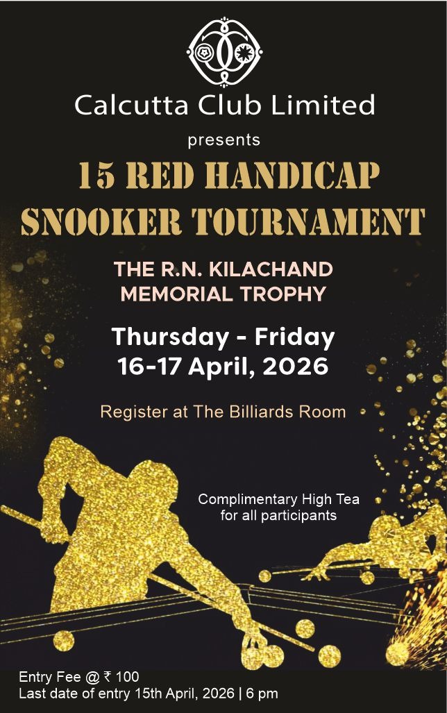 15 RED HANDICAP SNOOKER TOURNAMENT