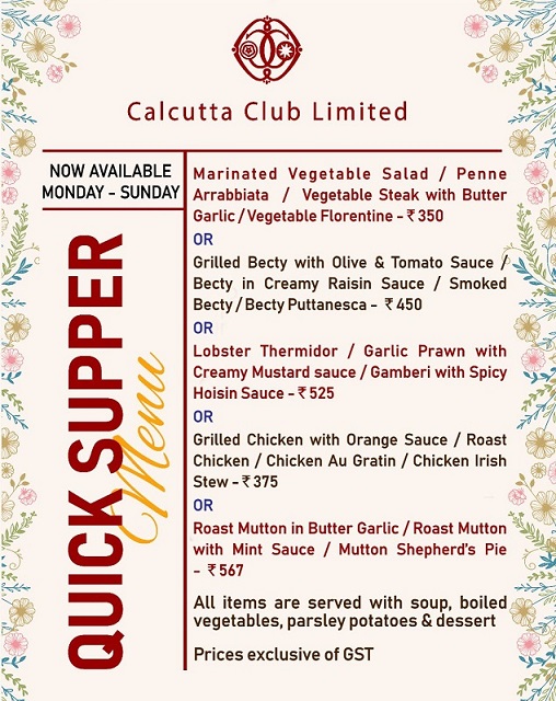 Quick Supper Menu
