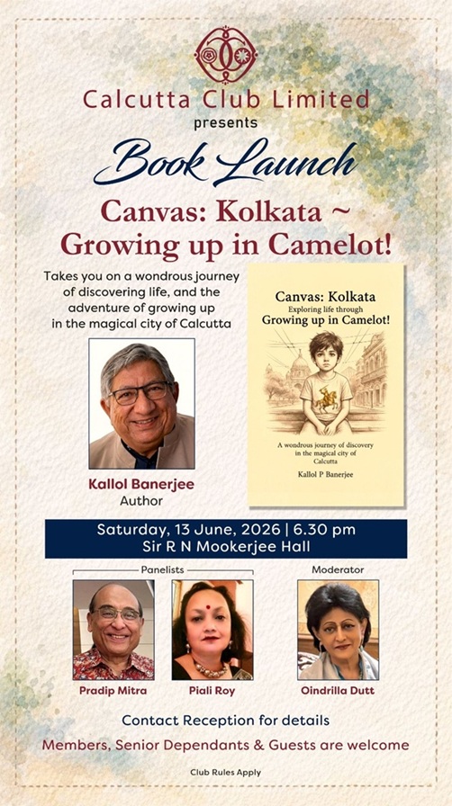 BOOK LAUNCH- CANVAS: KOLKATA~ GROWING UP IN CAMELOT!
