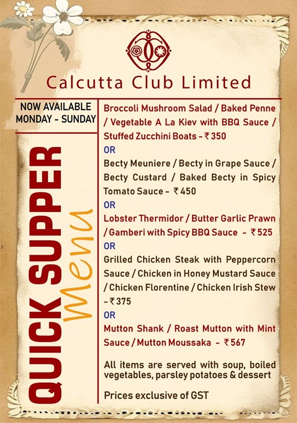 QUICK SUPPER MENU FOR MAY 2026