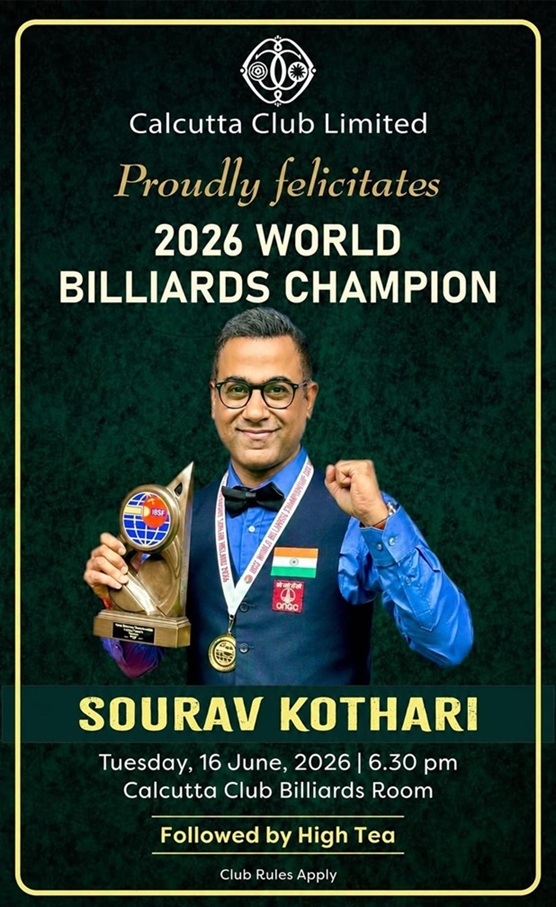 FELICITATION OF WORLD BILLIARDS CHAMPION 2026