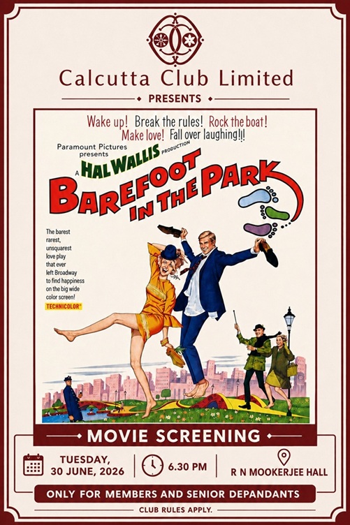 BAREFOOT IN THE PARK MOVIE SCREENING