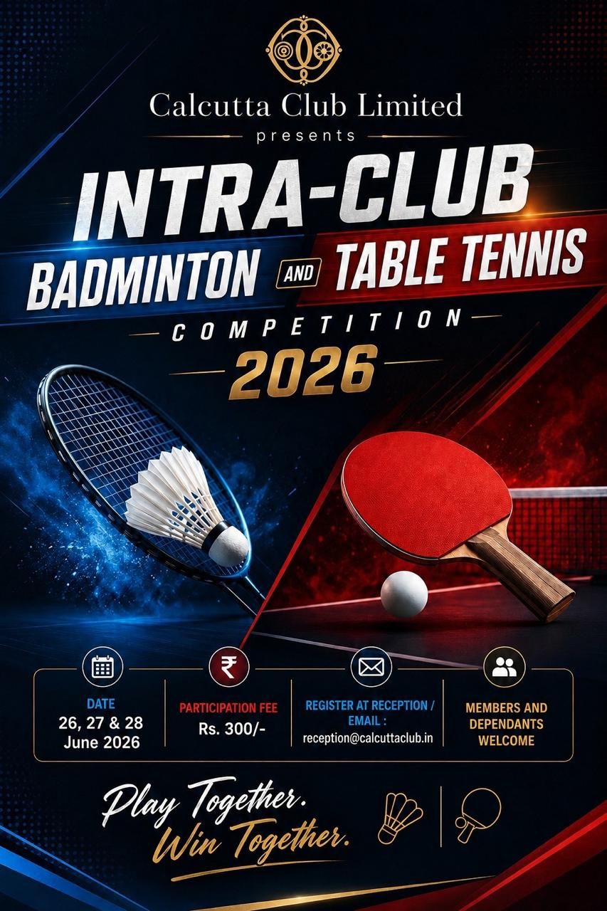 INTER-CLUB BADMINTON AND TABLE TENNIS COMPETITION 2026