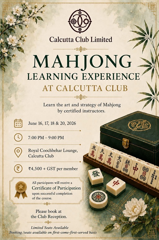 MAHJONG LEARNING EXPERIENCE AT CALCUTTA CLUB