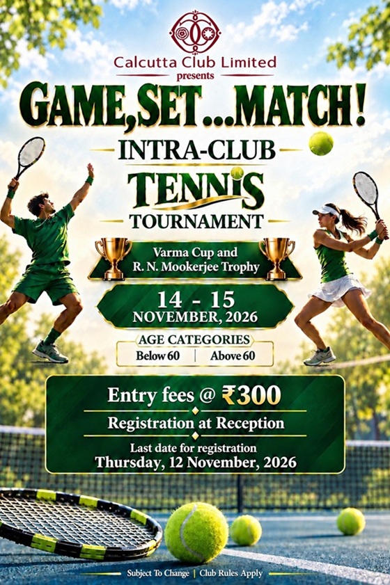 INTRA-CLUB TENNIS TOURNAMENT